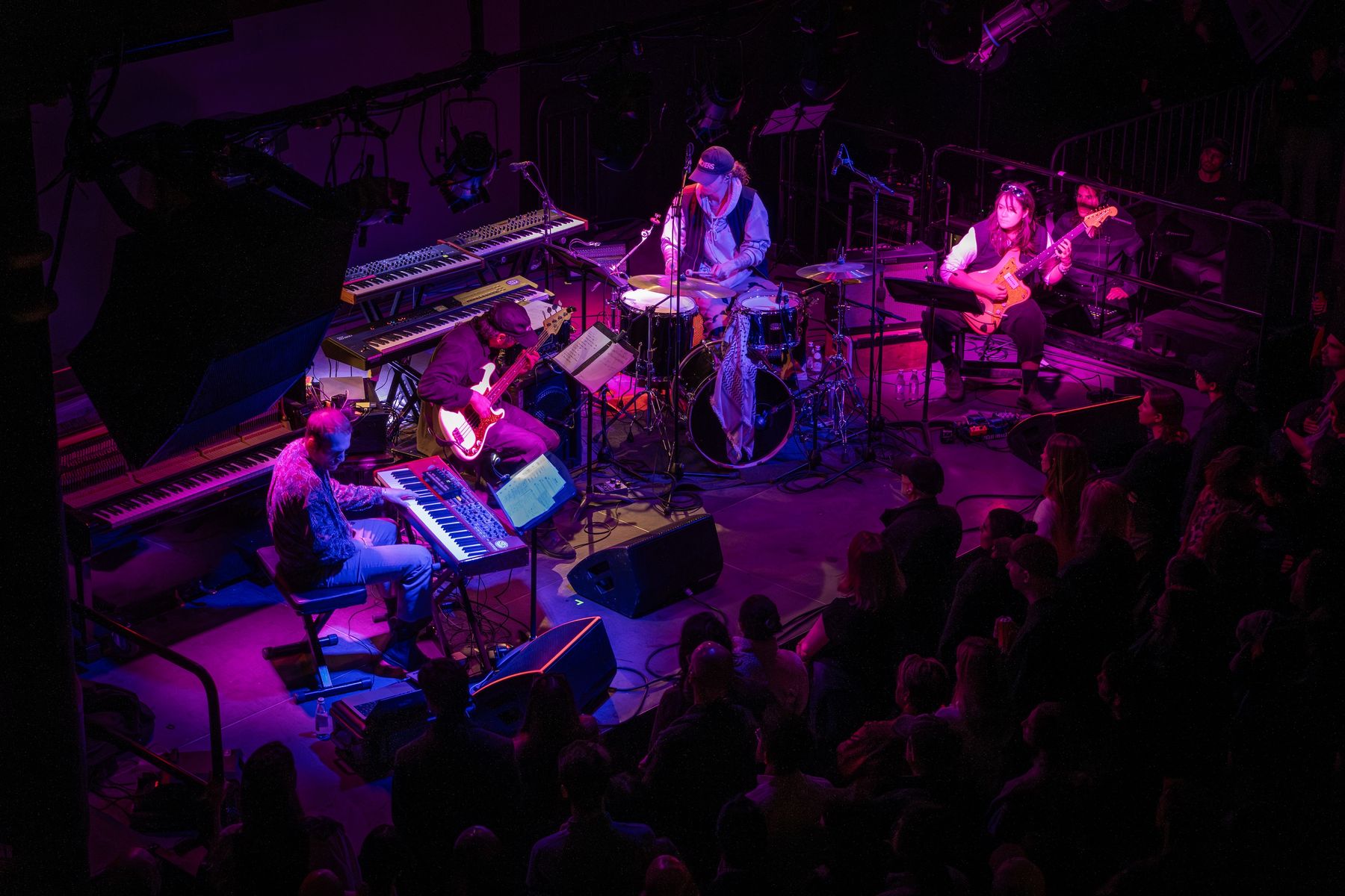 Songs and Bodies live in New York, seen from above
